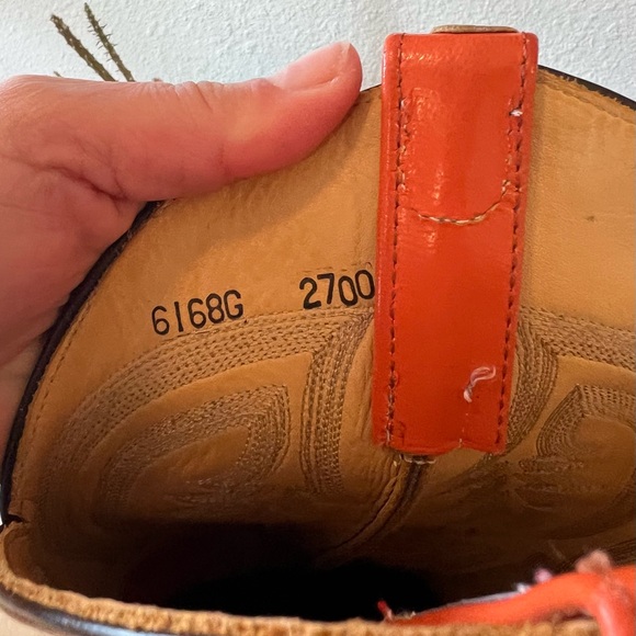 Anderson Bean Full Quill Ostrich Square Toe Boots Women’s Size 7 B Narrow - Picture 12 of 14